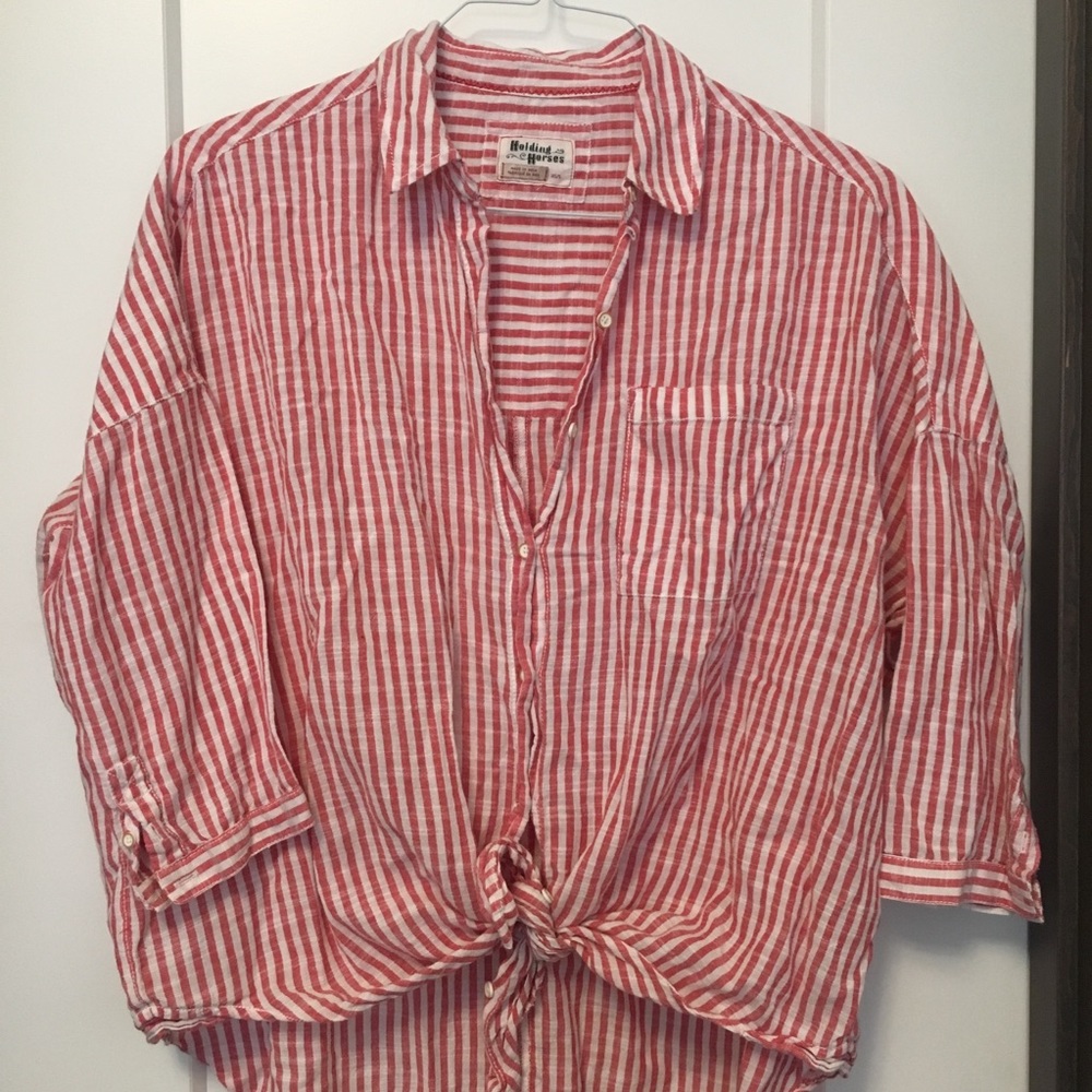 Holding Horses oversized button down